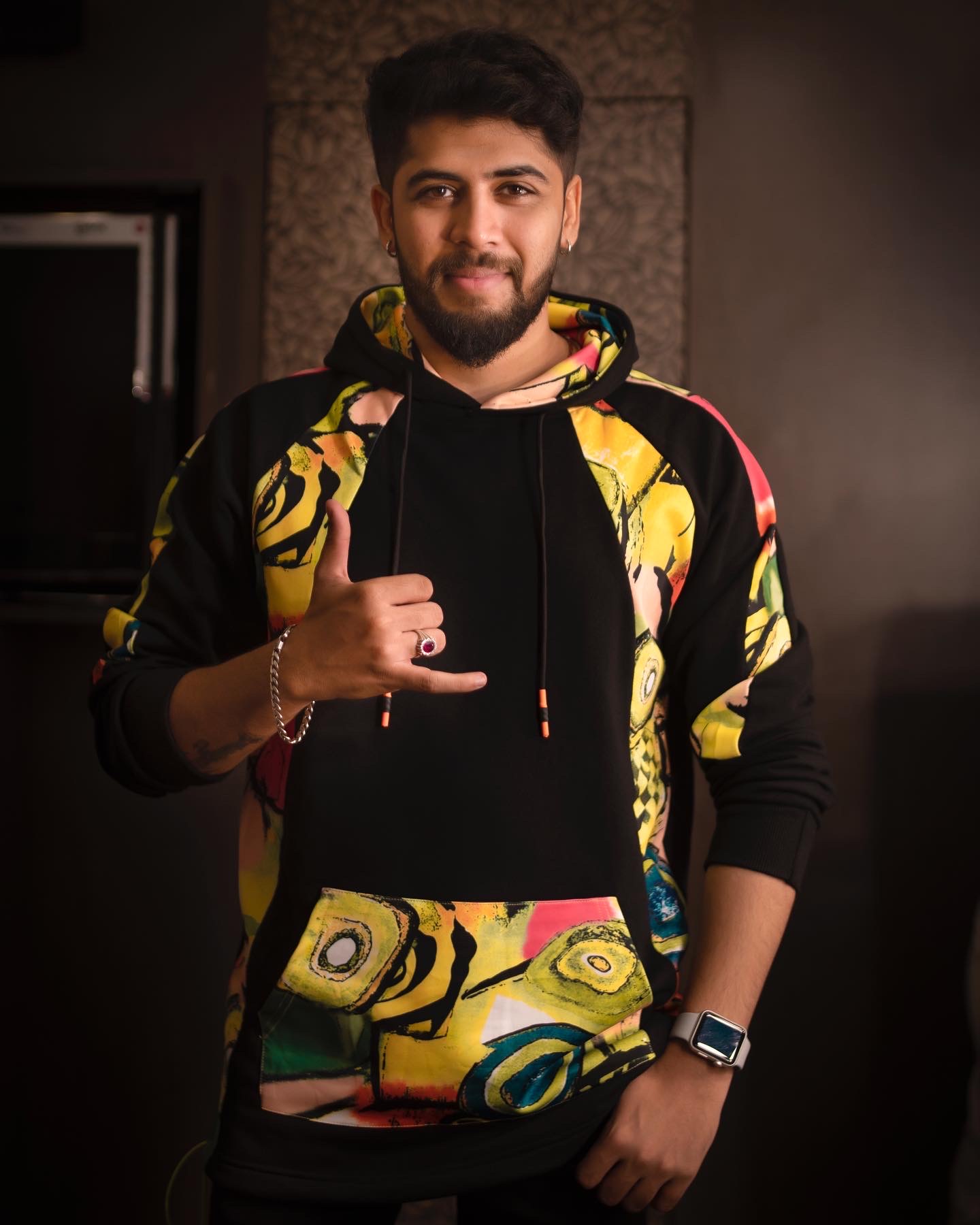 AJ performing on stage